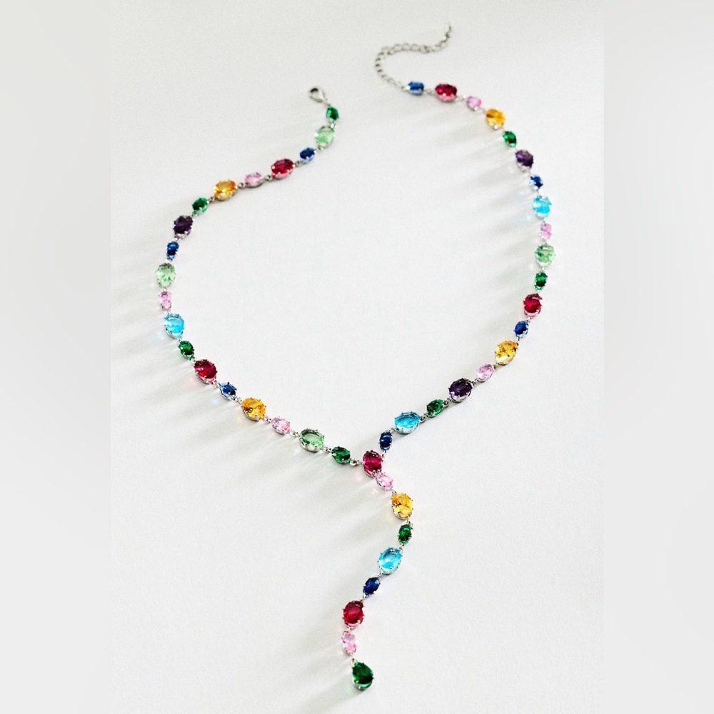 Anthropologie Multicolor Gemstone Necklace